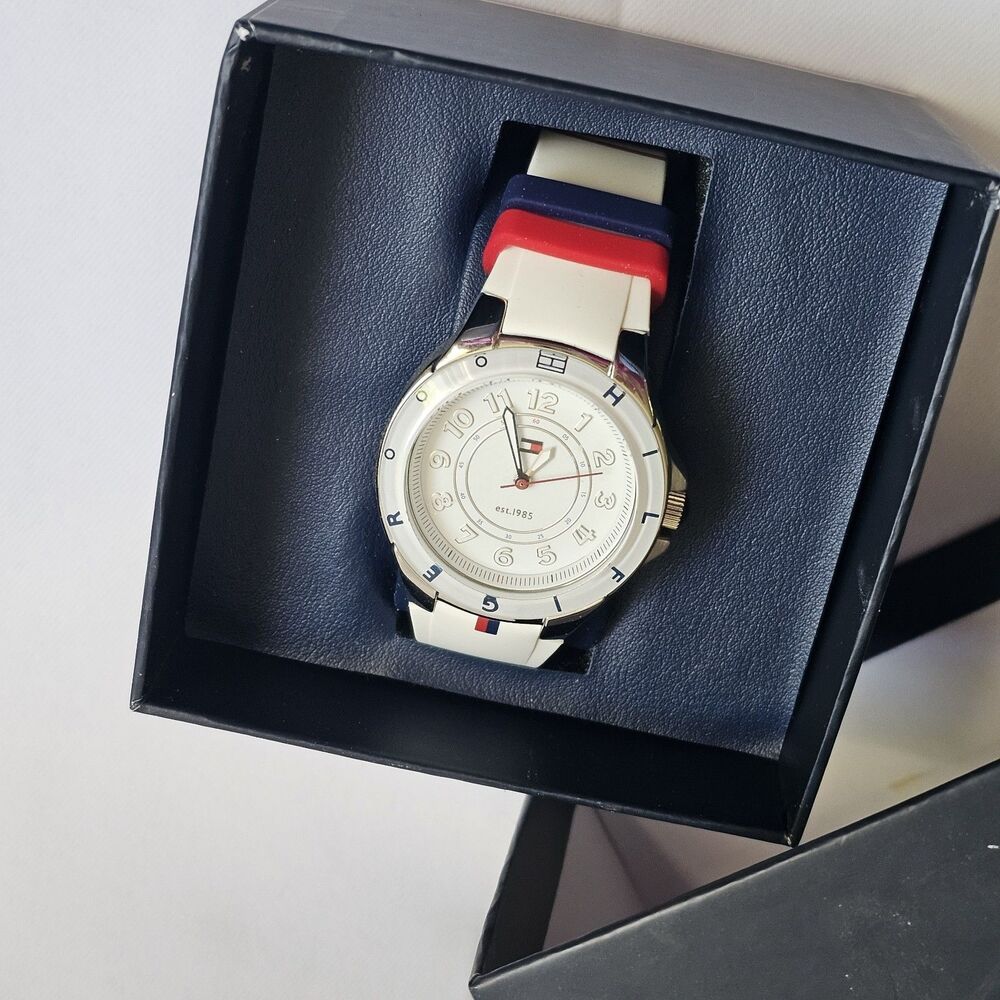 Tommy Hilfiger Women’s Watch 1781271 White Silicone Strap White Dial